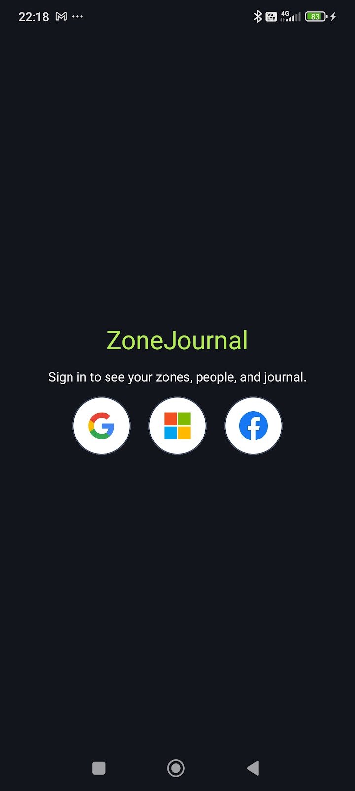 ZoneJournal screenshot