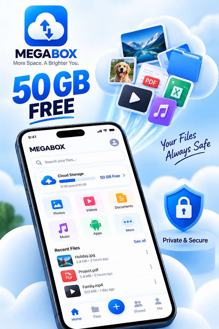 MEGABOX: Cloud Storage Backup screenshot