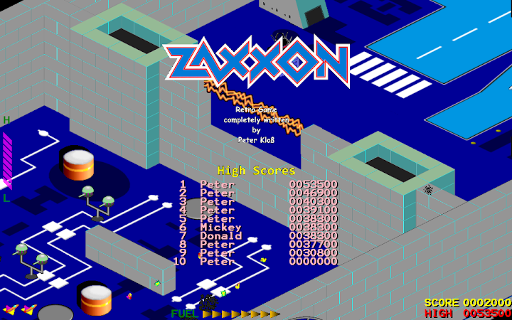 ZAXXON Remake by Peter Kloß screenshot