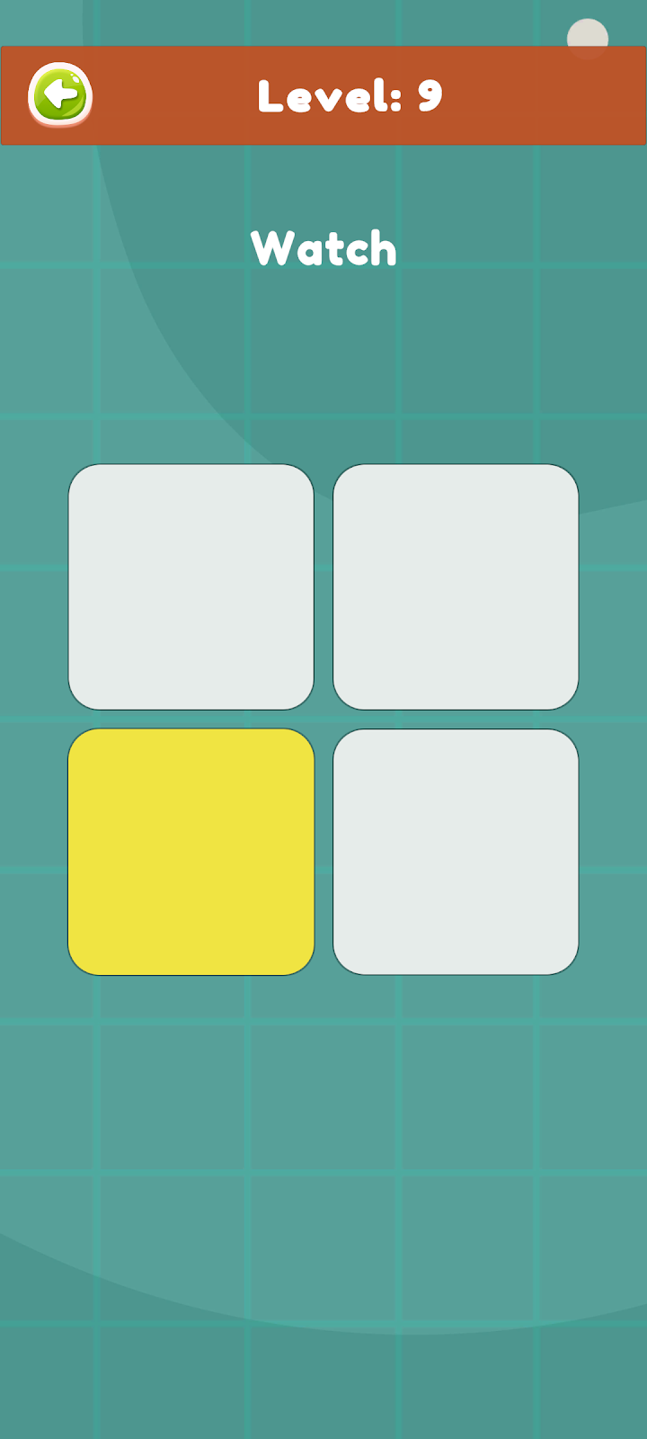 Sequence Memory Puzzle Game screenshot