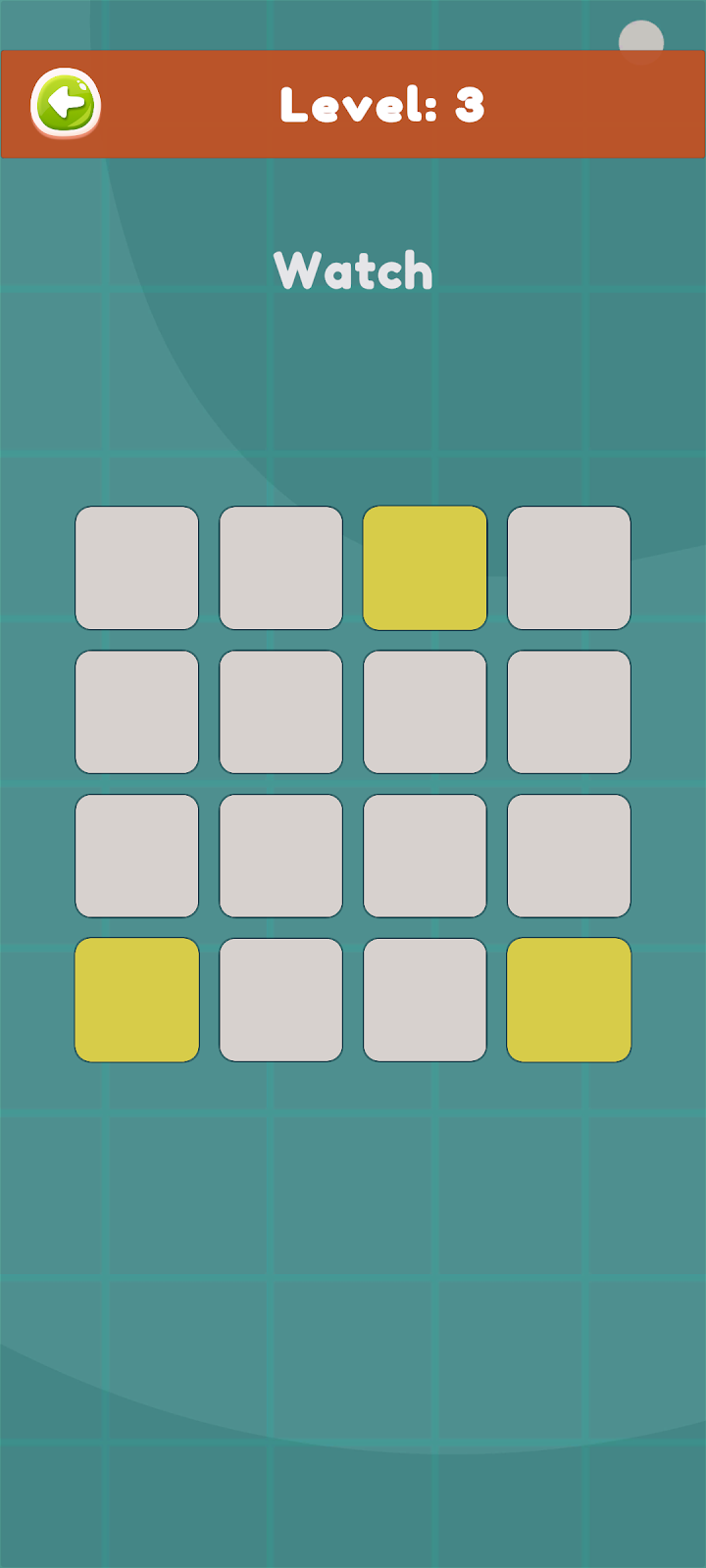 Sequence Memory Puzzle Game screenshot