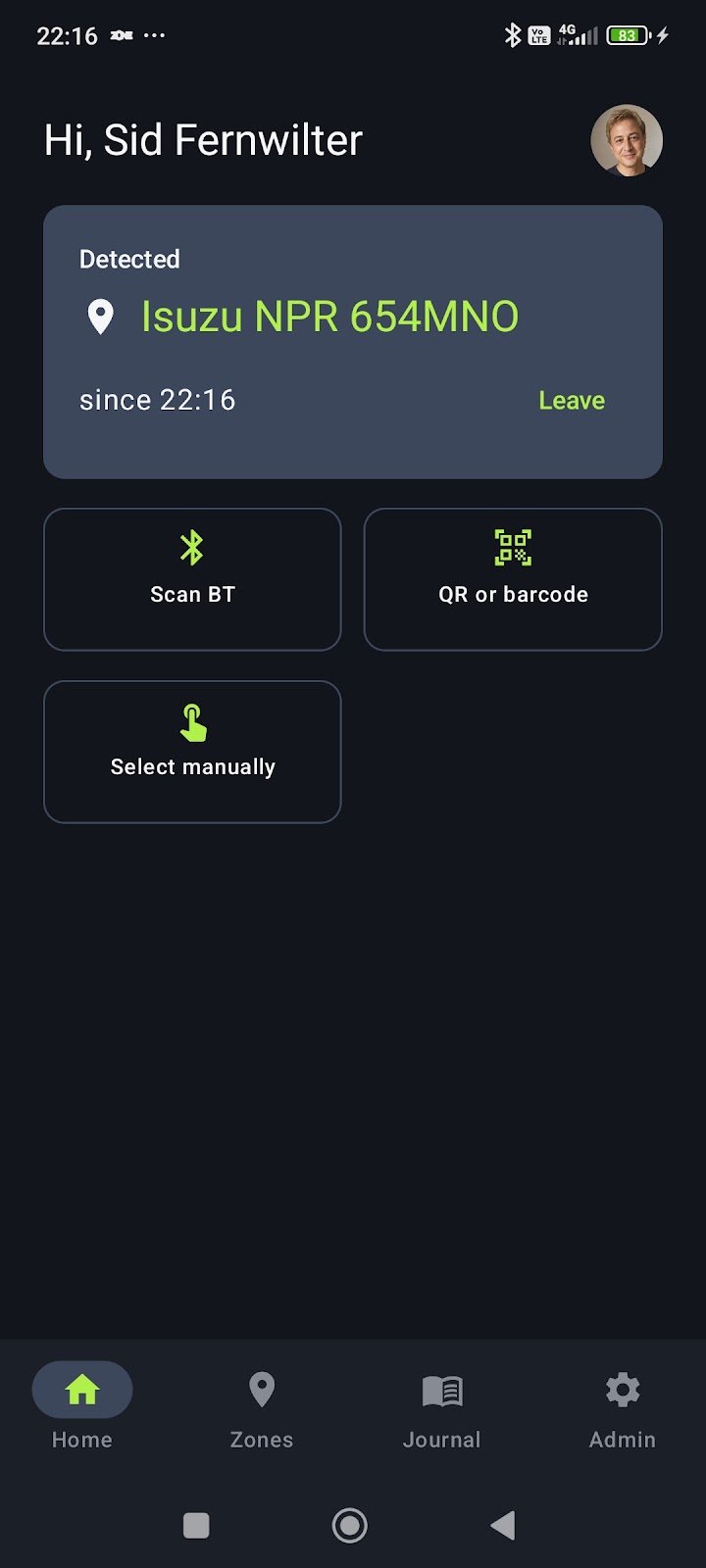 ZoneJournal screenshot