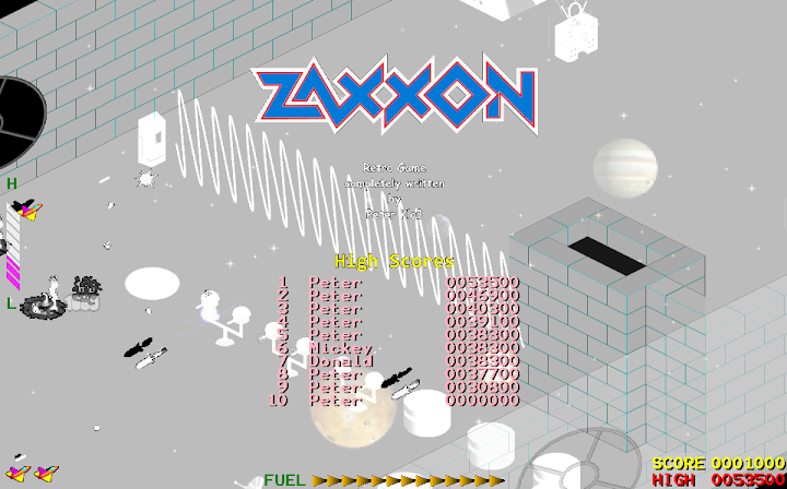 ZAXXON Remake by Peter Kloß screenshot