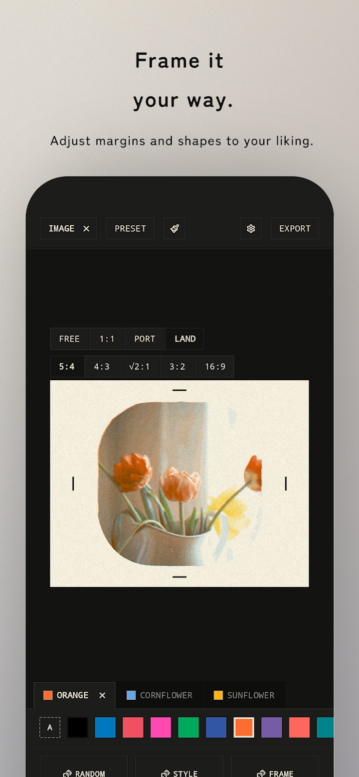 tone - photos, printed screenshot