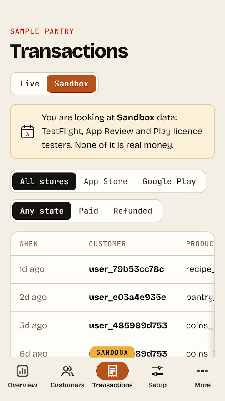 Vend16 screenshot