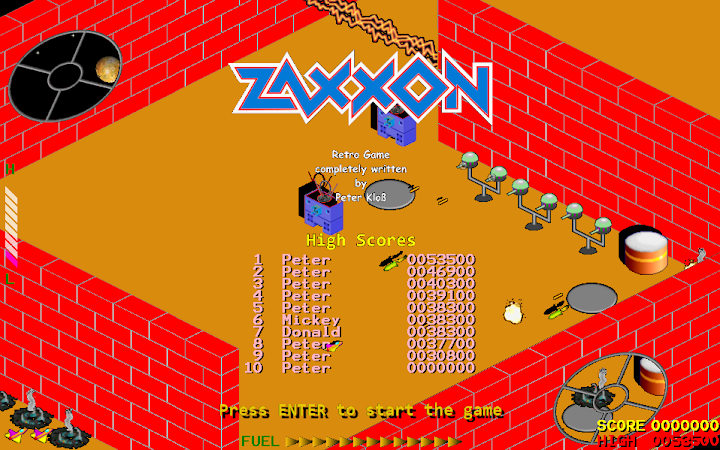 ZAXXON Remake by Peter Kloß screenshot