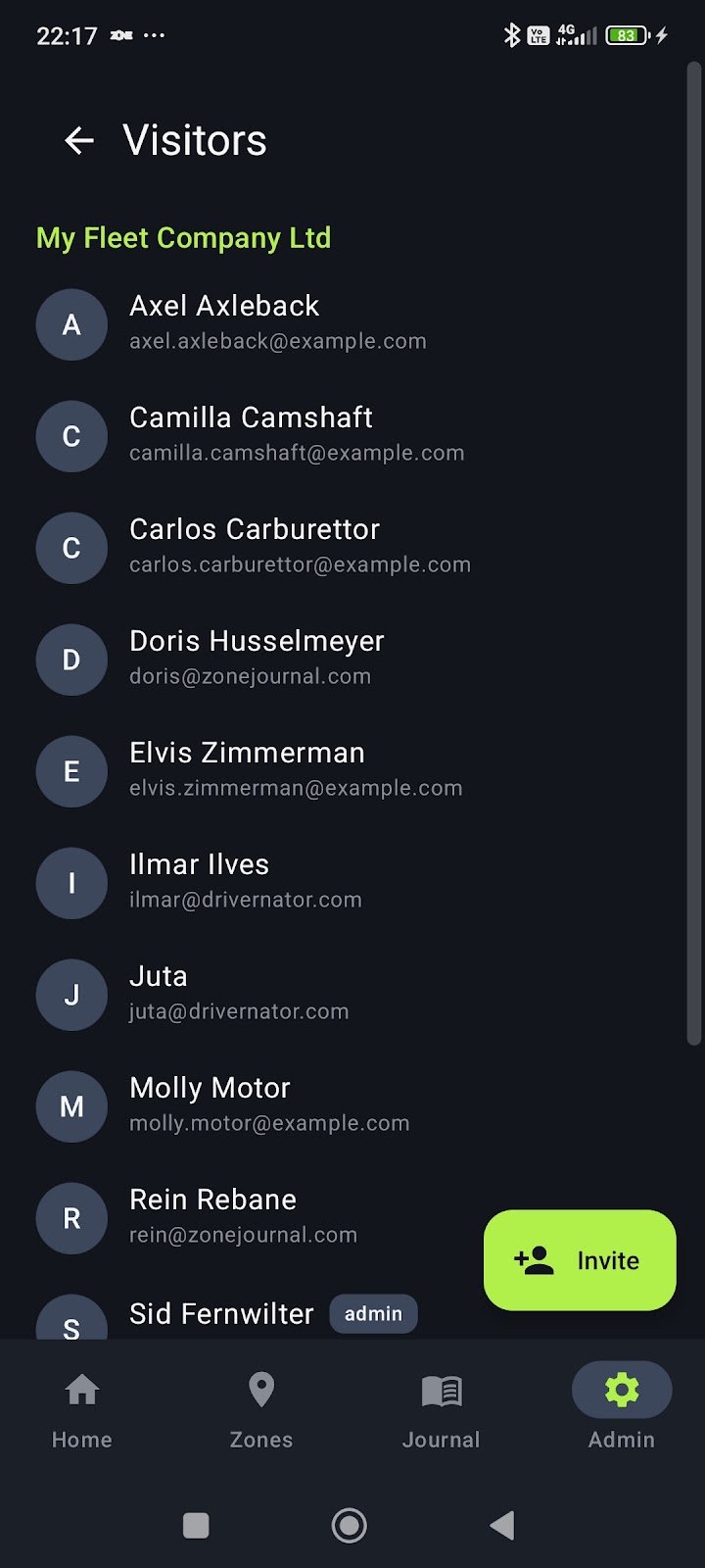 ZoneJournal screenshot