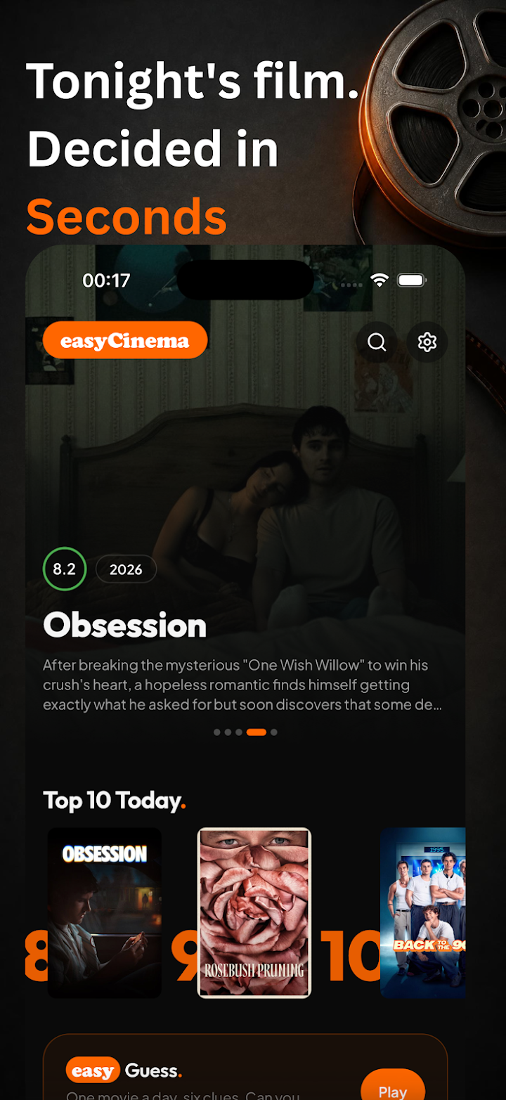 Movie List Tracker: easyCinema screenshot