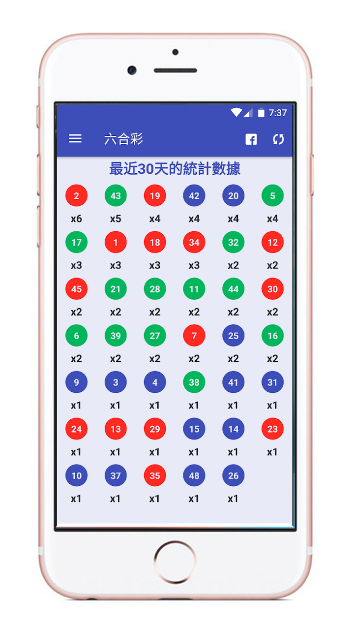 六合彩 - Mark Six Result screenshot