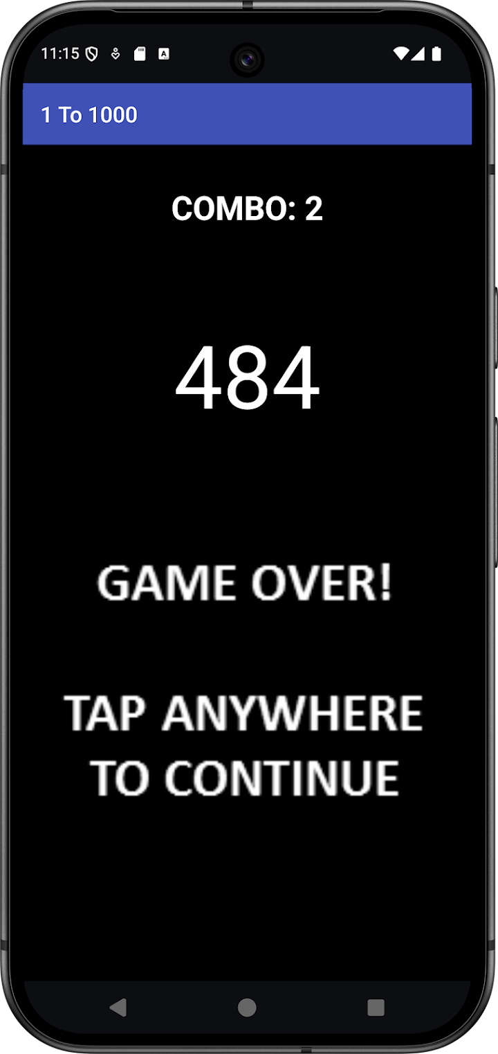 1 To 1000 Game (Lucky Game) screenshot